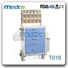 T018 Krankenhaus Edelstahl Medizin Trolley